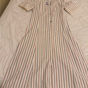 Tommy Hilfiger White Shirt with Red and Blue Stripes